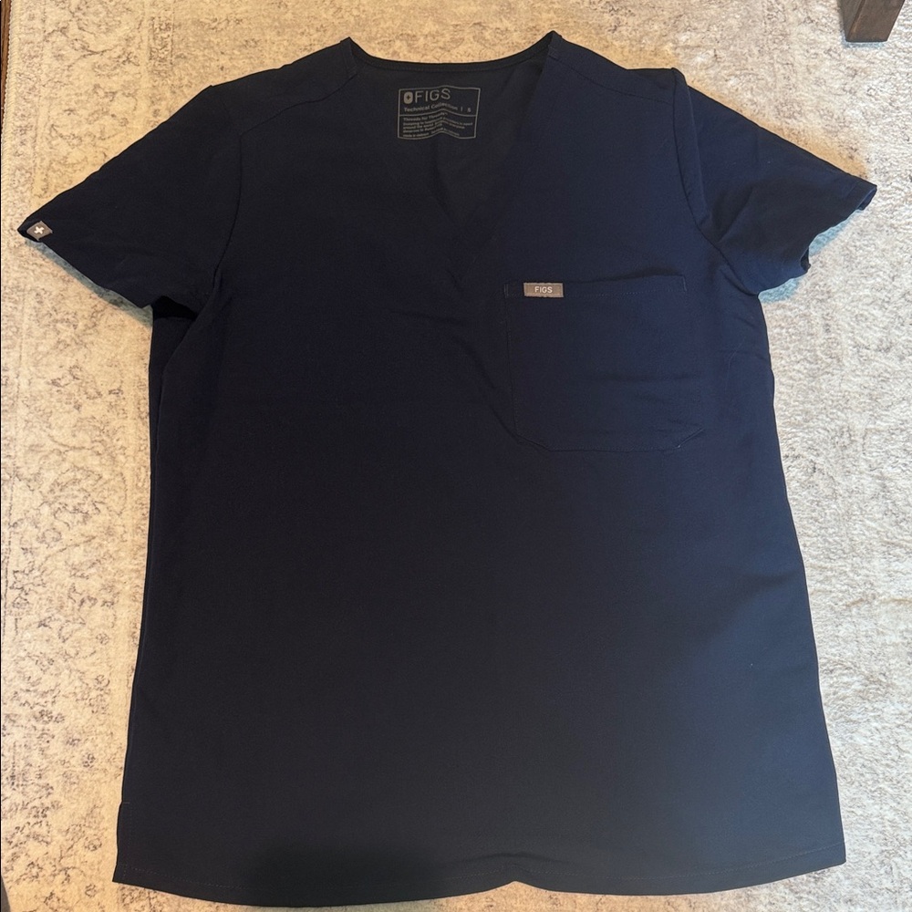 Figs Womans navy Blue Top - Small